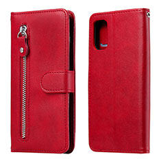 Custodia Portafoglio In Pelle Cover con Supporto L20 per Samsung Galaxy A41 Rosso