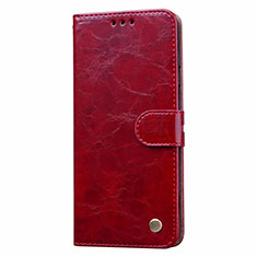 Custodia Portafoglio In Pelle Cover con Supporto L22 per Samsung Galaxy A41 Rosso