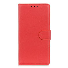 Custodia Portafoglio In Pelle Cover con Supporto L24 per Realme C11 Rosso