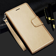 Custodia Portafoglio In Pelle Cover con Supporto L24 per Samsung Galaxy A41 Oro