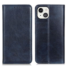 Custodia Portafoglio In Pelle Cover con Supporto L25 per Apple iPhone 13 Blu