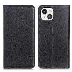 Custodia Portafoglio In Pelle Cover con Supporto L25 per Apple iPhone 14 Nero