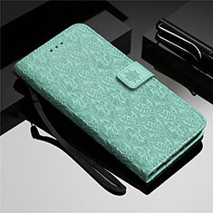 Custodia Portafoglio In Pelle Cover con Supporto L28 per Samsung Galaxy A71 5G Verde