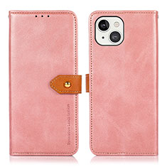 Custodia Portafoglio In Pelle Cover con Supporto L29 per Apple iPhone 13 Mini Oro Rosa