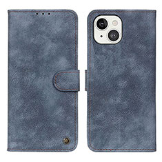 Custodia Portafoglio In Pelle Cover con Supporto L30 per Apple iPhone 13 Blu