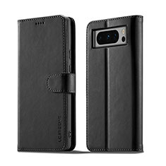 Custodia Portafoglio In Pelle Cover con Supporto LC1 per Google Pixel 8 Pro 5G Nero