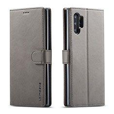 Custodia Portafoglio In Pelle Cover con Supporto LC1 per Samsung Galaxy A32 4G Grigio