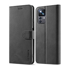 Custodia Portafoglio In Pelle Cover con Supporto LC1 per Xiaomi Mi 12T 5G Nero