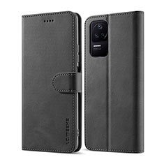 Custodia Portafoglio In Pelle Cover con Supporto LC1 per Xiaomi Redmi K40S 5G Nero