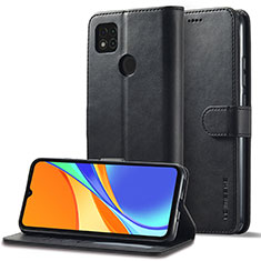 Custodia Portafoglio In Pelle Cover con Supporto LC2 per Xiaomi POCO C31 Nero