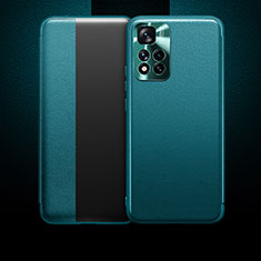 Custodia Portafoglio In Pelle Cover con Supporto LF1 per Xiaomi Mi 11i 5G (2022) Verde
