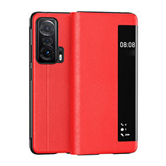 Custodia Portafoglio In Pelle Cover con Supporto LF2 per Huawei Honor Magic V 5G Rosso