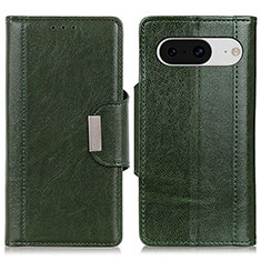 Custodia Portafoglio In Pelle Cover con Supporto M01L per Google Pixel 8 5G Verde