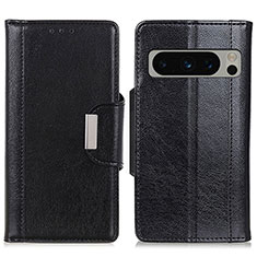 Custodia Portafoglio In Pelle Cover con Supporto M01L per Google Pixel 8 Pro 5G Nero