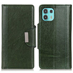 Custodia Portafoglio In Pelle Cover con Supporto M01L per Motorola Moto Edge 20 Lite 5G Verde