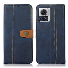 Custodia Portafoglio In Pelle Cover con Supporto M01L per Motorola Moto Edge 30 Ultra 5G Blu