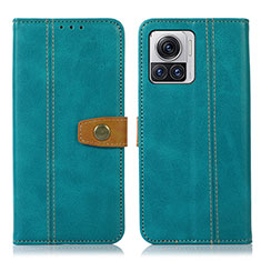 Custodia Portafoglio In Pelle Cover con Supporto M01L per Motorola Moto Edge 30 Ultra 5G Verde