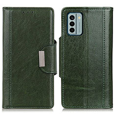 Custodia Portafoglio In Pelle Cover con Supporto M01L per Nokia G22 Verde