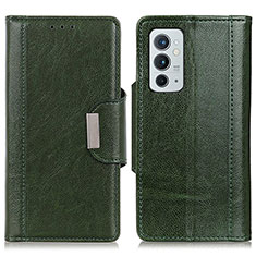 Custodia Portafoglio In Pelle Cover con Supporto M01L per OnePlus 9RT 5G Verde