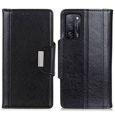 Custodia Portafoglio In Pelle Cover con Supporto M01L per Oppo A53s 5G Nero