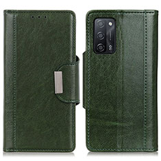 Custodia Portafoglio In Pelle Cover con Supporto M01L per Oppo A53s 5G Verde