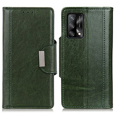 Custodia Portafoglio In Pelle Cover con Supporto M01L per Oppo A74 4G Verde