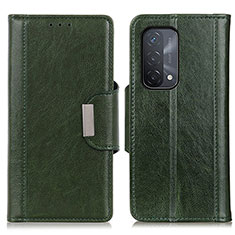 Custodia Portafoglio In Pelle Cover con Supporto M01L per Oppo A74 5G Verde