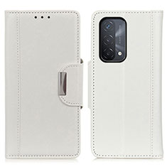 Custodia Portafoglio In Pelle Cover con Supporto M01L per Oppo A93 5G Bianco