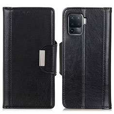 Custodia Portafoglio In Pelle Cover con Supporto M01L per Oppo A94 4G Nero