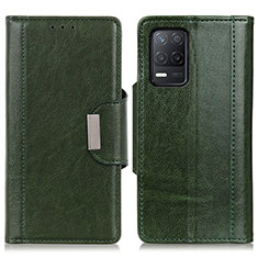 Custodia Portafoglio In Pelle Cover con Supporto M01L per Realme 8 5G Verde