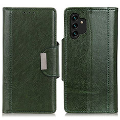 Custodia Portafoglio In Pelle Cover con Supporto M01L per Samsung Galaxy A04s Verde