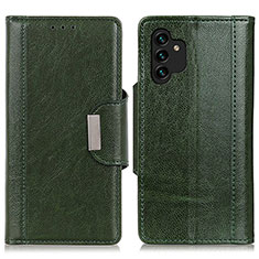 Custodia Portafoglio In Pelle Cover con Supporto M01L per Samsung Galaxy A13 4G Verde