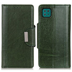 Custodia Portafoglio In Pelle Cover con Supporto M01L per Samsung Galaxy A22s 5G Verde