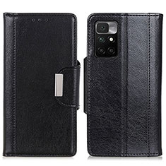 Custodia Portafoglio In Pelle Cover con Supporto M01L per Xiaomi Redmi 10 (2022) Nero