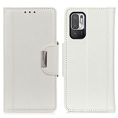 Custodia Portafoglio In Pelle Cover con Supporto M01L per Xiaomi Redmi Note 11 SE 5G Bianco