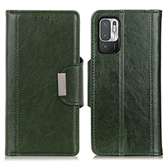 Custodia Portafoglio In Pelle Cover con Supporto M01L per Xiaomi Redmi Note 11 SE 5G Verde