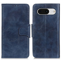 Custodia Portafoglio In Pelle Cover con Supporto M02L per Google Pixel 8 5G Blu