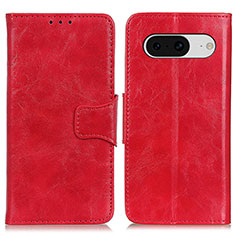 Custodia Portafoglio In Pelle Cover con Supporto M02L per Google Pixel 8 5G Rosso