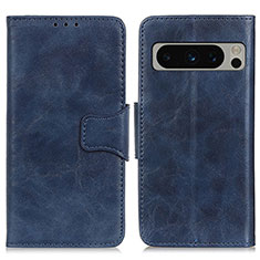 Custodia Portafoglio In Pelle Cover con Supporto M02L per Google Pixel 8 Pro 5G Blu