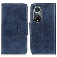 Custodia Portafoglio In Pelle Cover con Supporto M02L per Huawei Honor 50 Pro 5G Blu