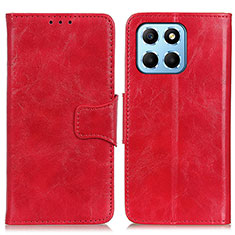 Custodia Portafoglio In Pelle Cover con Supporto M02L per Huawei Honor X6 Rosso