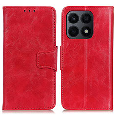 Custodia Portafoglio In Pelle Cover con Supporto M02L per Huawei Honor X8a 4G Rosso