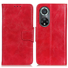 Custodia Portafoglio In Pelle Cover con Supporto M02L per Huawei Nova 9 Pro Rosso