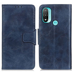 Custodia Portafoglio In Pelle Cover con Supporto M02L per Motorola Moto E20 Blu