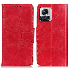 Custodia Portafoglio In Pelle Cover con Supporto M02L per Motorola Moto Edge 30 Ultra 5G Rosso