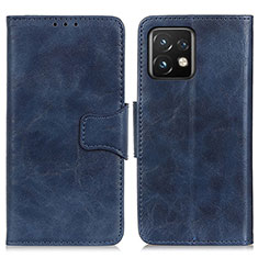 Custodia Portafoglio In Pelle Cover con Supporto M02L per Motorola Moto Edge Plus (2023) 5G Blu