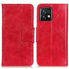 Custodia Portafoglio In Pelle Cover con Supporto M02L per Motorola Moto Edge Plus (2023) 5G Rosso