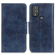 Custodia Portafoglio In Pelle Cover con Supporto M02L per Motorola Moto G Play Gen 2 Blu