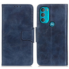 Custodia Portafoglio In Pelle Cover con Supporto M02L per Motorola Moto G71 5G Blu