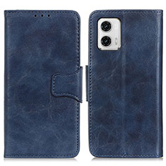 Custodia Portafoglio In Pelle Cover con Supporto M02L per Motorola Moto G73 5G Blu